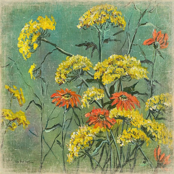FLEURS DES DUNES BRETONNES (120x120cm)